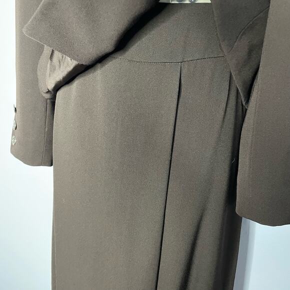 State of Claude Montana Vintage Jacket and Skirt Suit Set Brown Women's 6 - Picture 8 of 16